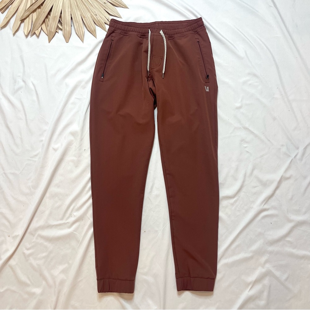 Vuori Transit Technical Cedar Rust Brown Scarlet Casual Joggers Pants Size Small